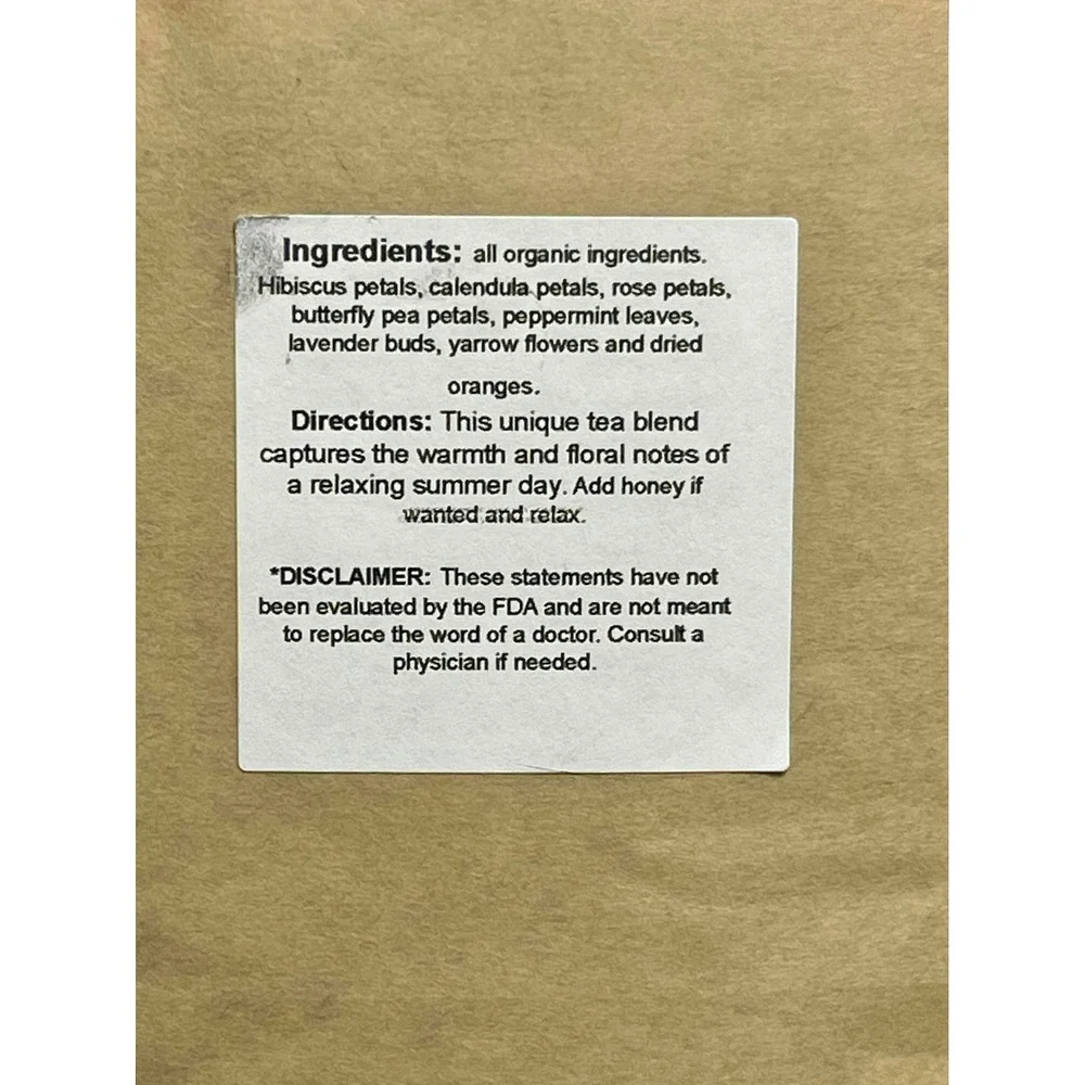 Summer Lovin Herbal Tea Blend 1 oz‎ Organic Relaxation